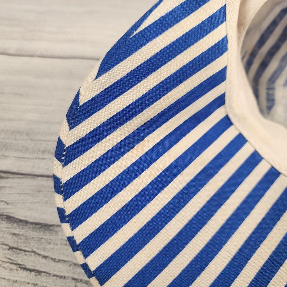 Vintage Miller Lite Beer Painter Hat Blue White Striped Made in USA Retro Cap - Picture 11 of 11